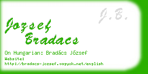 jozsef bradacs business card